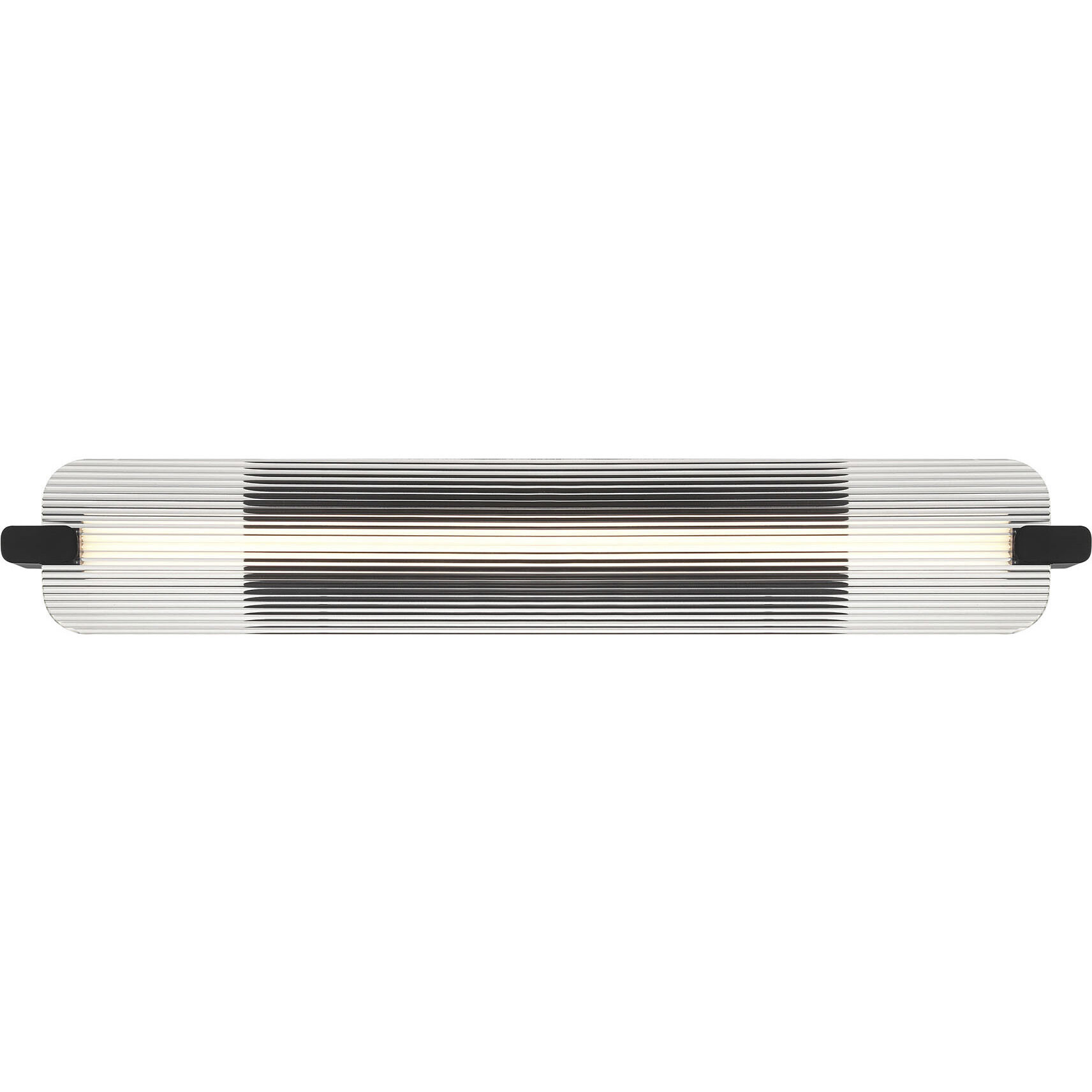 Neoness LED 34.25 inch Matte Black Outdoor Wall Sconce in Clear