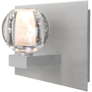 Boca 1 Light Satin Nickel Vanity Light Wall Light