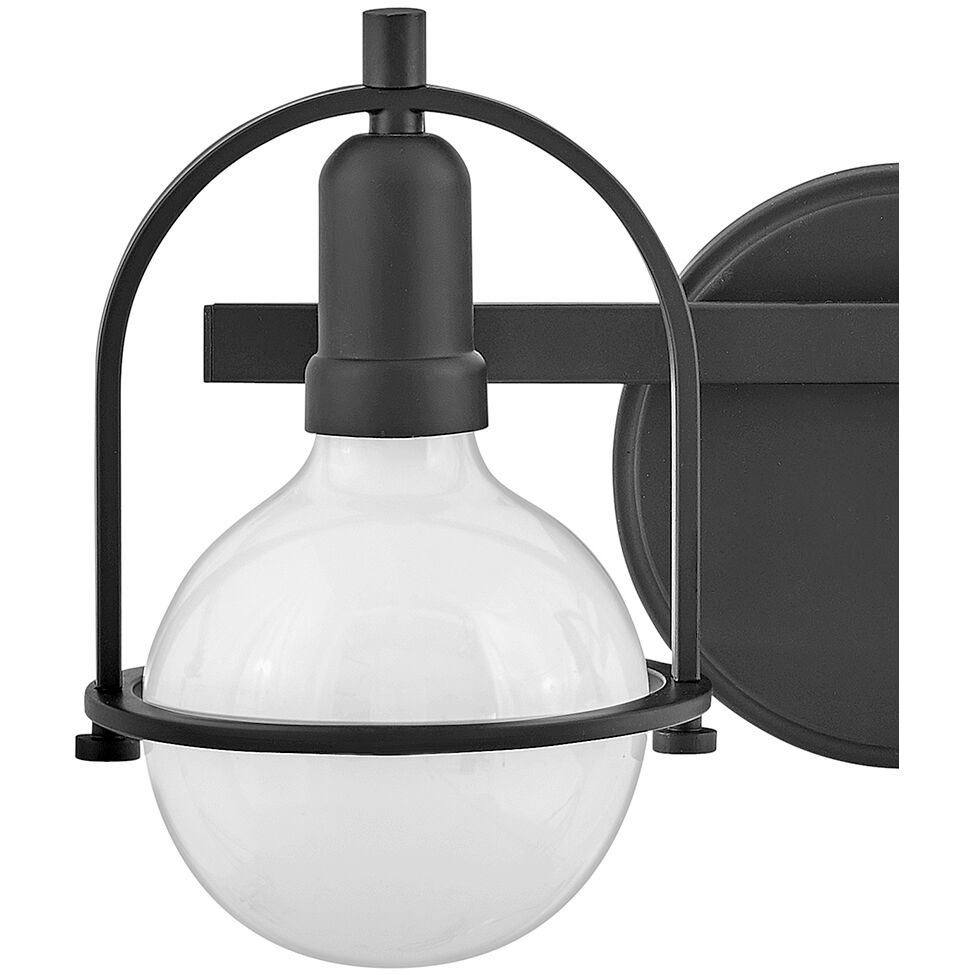 Somerset 2 Light 16 inch Black Vanity Light Wall Light