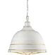 Bartlett Pendant Ceiling Light in French White, Large