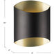 Preston Wall Sconce Wall Light in Black