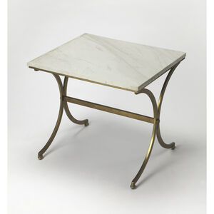 Butler Loft Pamina Travertine 27 X 25 inch Antique Gold Accent Table