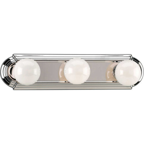 Broadway 3 Light 18 inch Polished Chrome Bath Vanity Wall Light