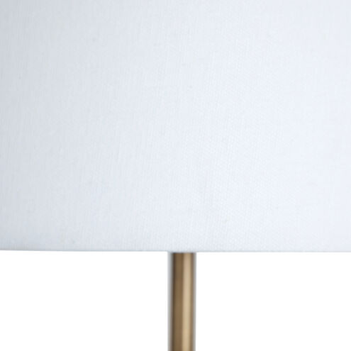 Irving 37.25 inch Textured Ocean Blue / Dark Bronze / Linen Fabric Table Lamp Portable Light