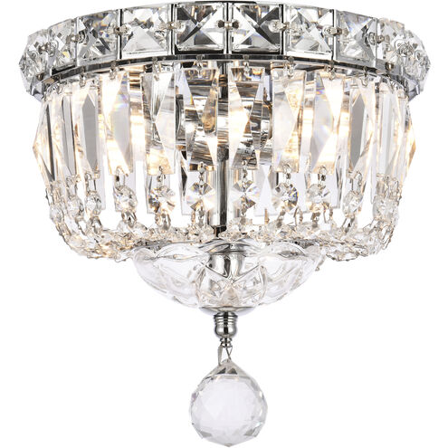 Tranquil 2 Light 8 inch Chrome Flush Mount Ceiling Light in Royal Cut