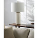 Rialto 27.5 inch 100 watt Beige / Metallic - Brass Accent Table Lamp Portable Light