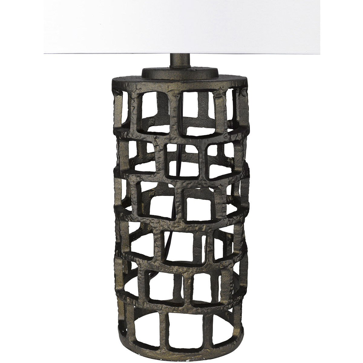 Vallin 26 inch 100.00 watt Black Gold Table Lamp Portable Light