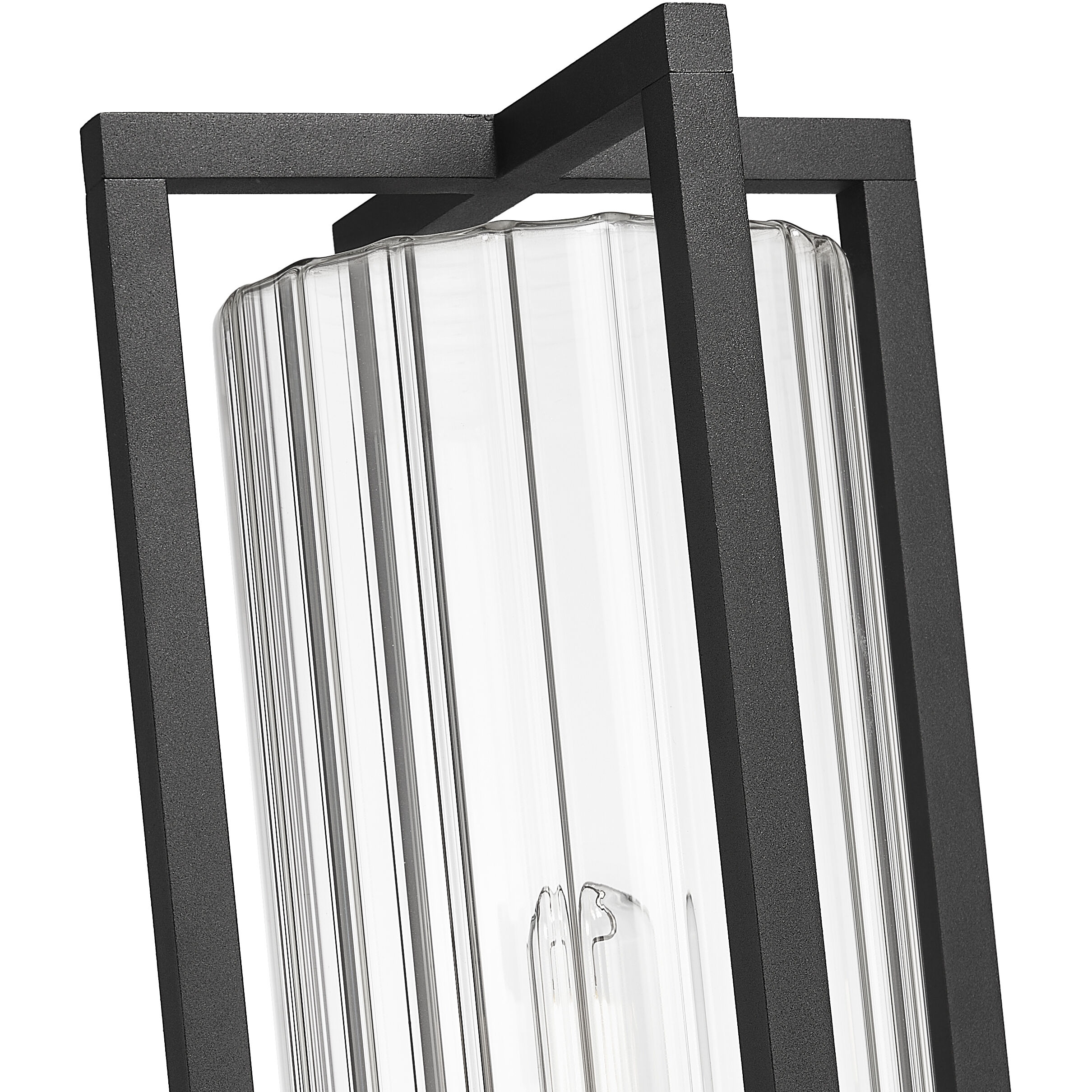 Aura 1 Light 99.5 inch Black Outdoor Post Mounted Fixture in G9