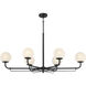 Whitehall Island Light Ceiling Light in Dark Matte Black