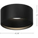 Lucci LED 4.75 inch Black Flush Mount Ceiling Light, Round