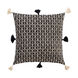 Justine 18 X 18 inch Beige/Black Pillow Cover