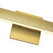 Vera Bath Vanity Light Wall Light in Brushed Gold