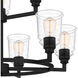 McIntire 9 Light 30 inch Matte Black Chandelier Ceiling Light