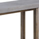 Merrell 63 X 15.75 inch Polished Concrete with Brown Console Table