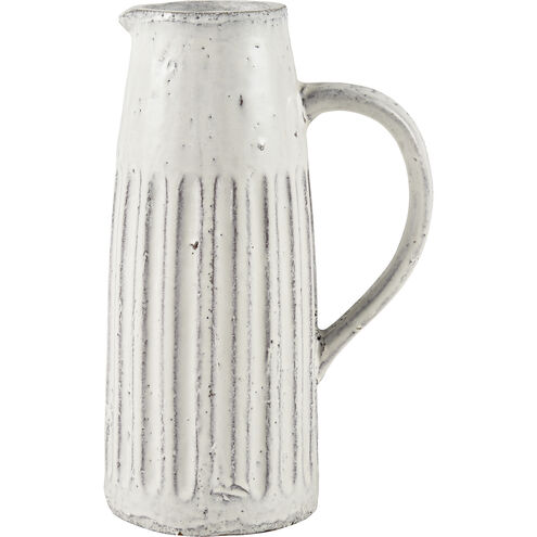 Muriel Aged White Glazed Pitcher, Large