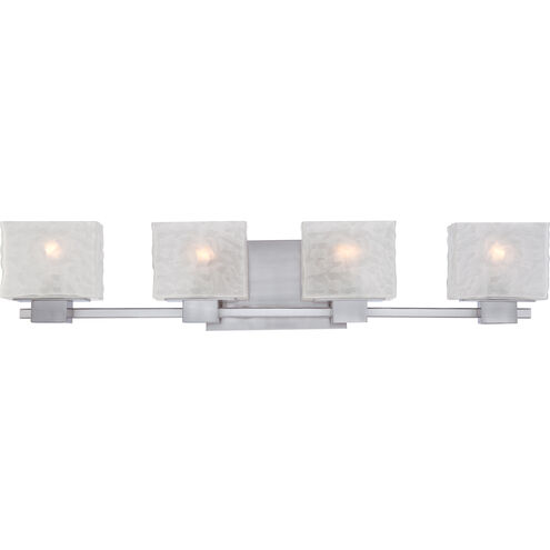 Melody 4 Light 33 inch Brushed Nickel Bath Light Wall Light