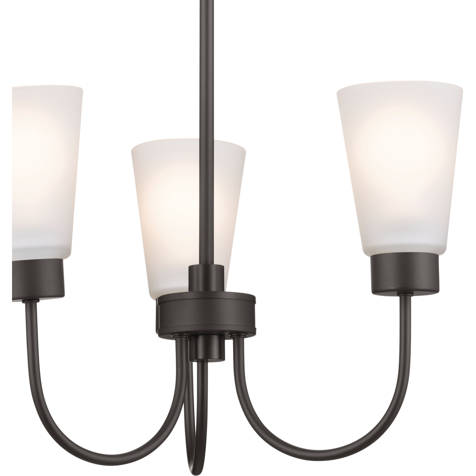 Erma 3 Light Olde Bronze Chandelier Ceiling Light, Small, 1 Tier