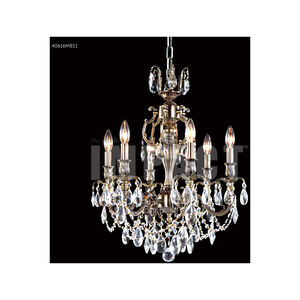 Brindisi 6 Light 21 inch Monaco Bronze Crystal Chandelier Ceiling Light