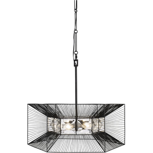 Arcade 6 Light 24 inch Carbon Pendant Ceiling Light