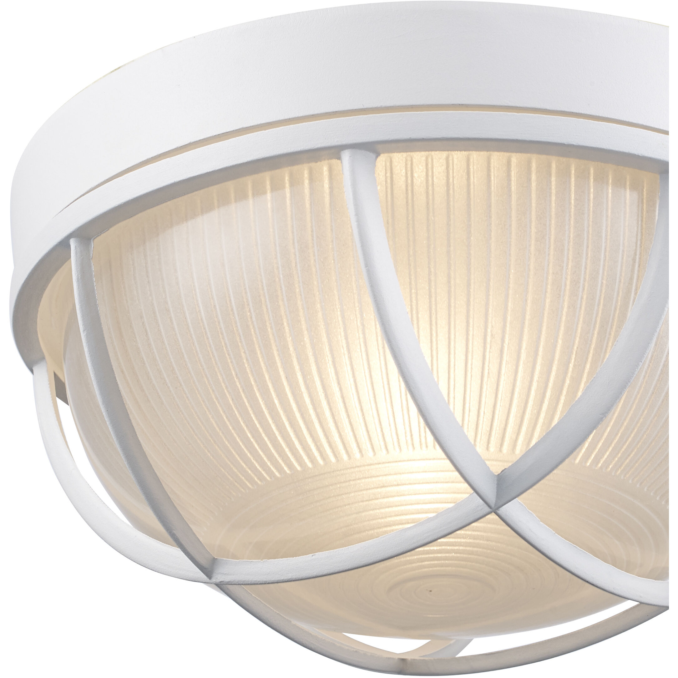 Aria 1 Light 10 inch White Outdoor Bulkhead