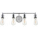 Serif 4 Light 22 inch Chrome Wall Sconce Wall Light
