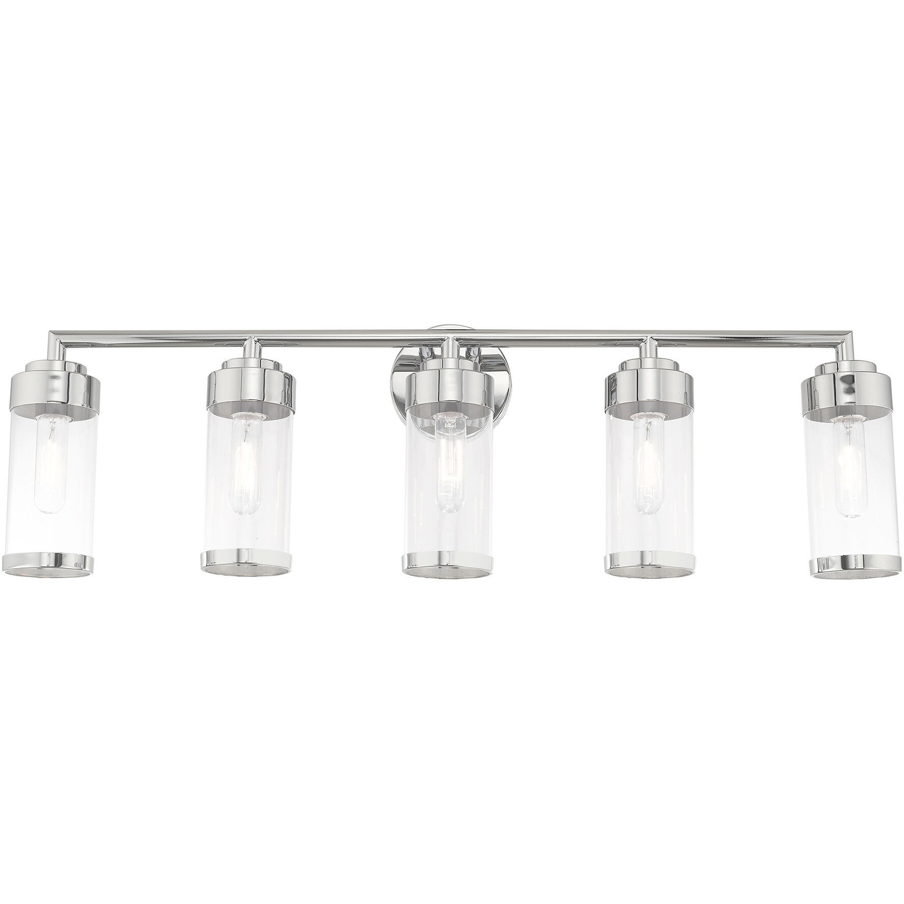 Hillcrest 5 Light 36 inch Polished Chrome Bath Vanity Wall Light