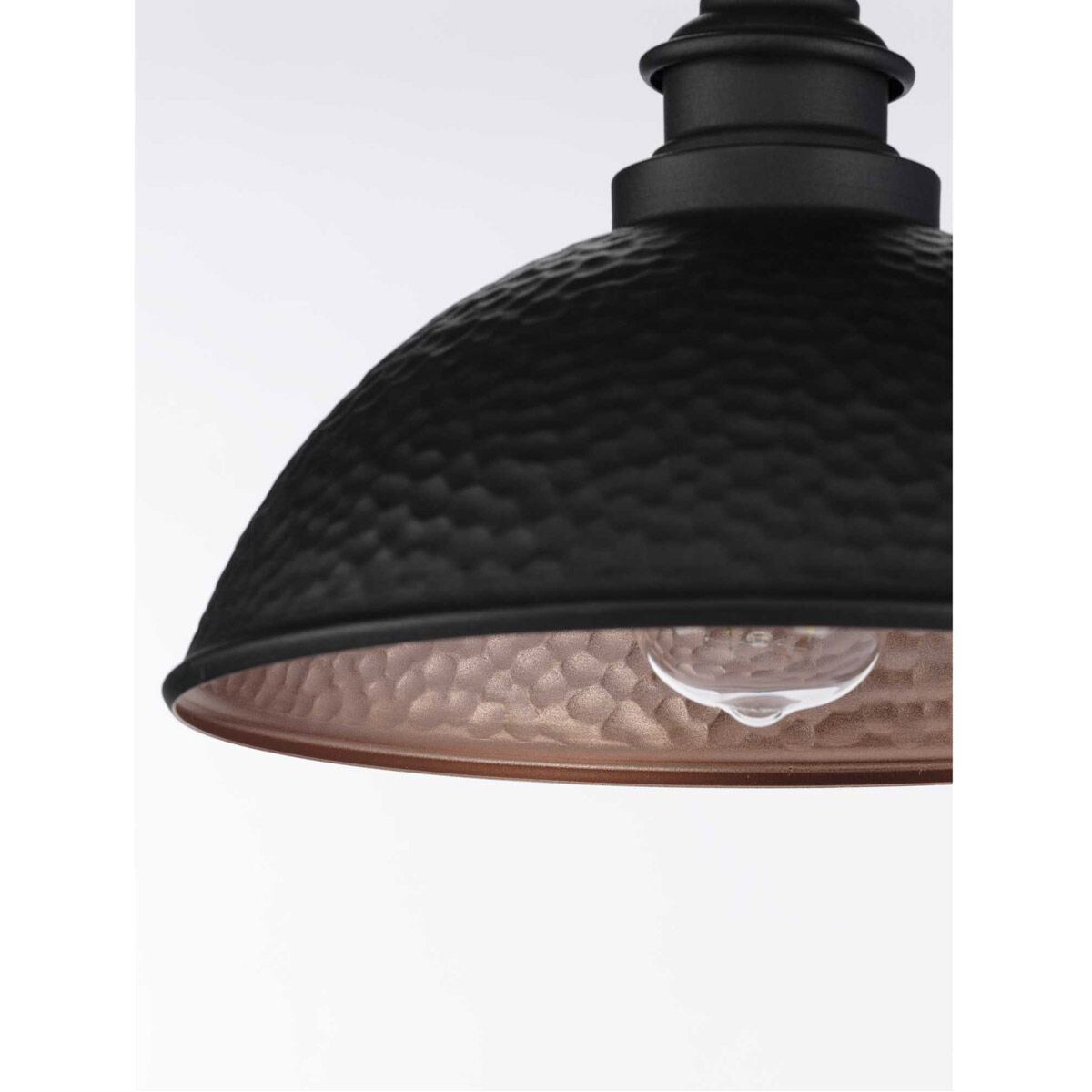 Englewood 1 Light 16 inch Textured Black Outdoor Post Lantern