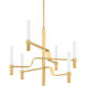 Allentown LED 36 inch Aged Brass Chandelier Ceiling Light