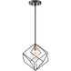 Ashoona 1 Light 10.75 inch Brass And Ebony Pendant Ceiling Light