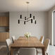 Zentro LED 36 inch Brushed Nickel Chandelier Ceiling Light