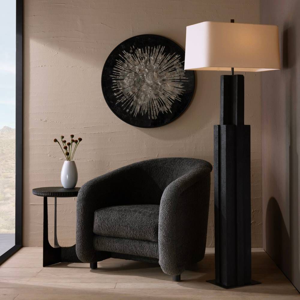 Beaux 72.5 inch Black Floor Lamp Portable Light