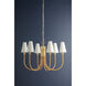 Ripley LED 31.75 inch Aged Brass Chandelier Ceiling Light