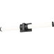 Idris LED 32.5 inch Matte Black Bathroom Vanity Wall Light