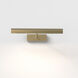 Renoir 0 watt 13.78 inch Matte Brushed Brass Interior Picture Light Wall Light