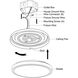 Ellie LED 16.25 inch Bronze Flush Mount Ceiling Light