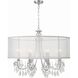 Hampton 8 Light 32 inch Polished Chrome Chandelier Ceiling Light