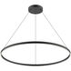 Cerchio LED 47.25 inch Black Pendant Ceiling Light