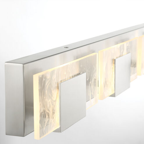 Kasha LED 37 inch Chrome Vanity Light Wall Light