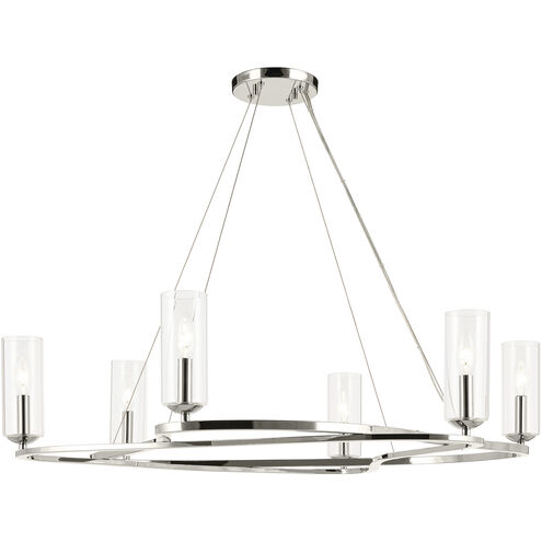 Harpin 6 Light Polished Nickel Chandelier Ceiling Light