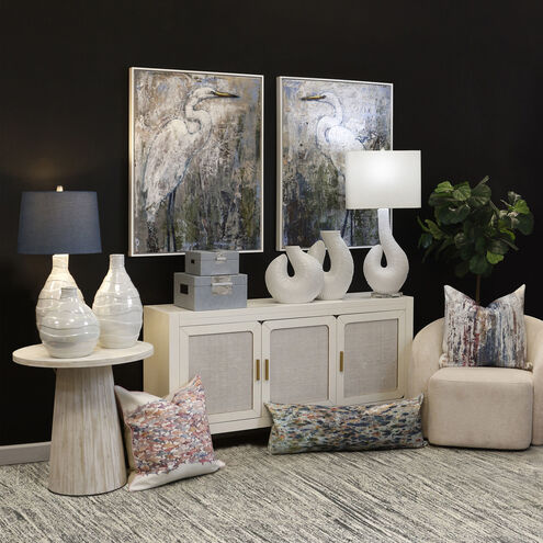 Cameron 36 X 6 inch Multi - Blue and Green and Orange and White Pillow