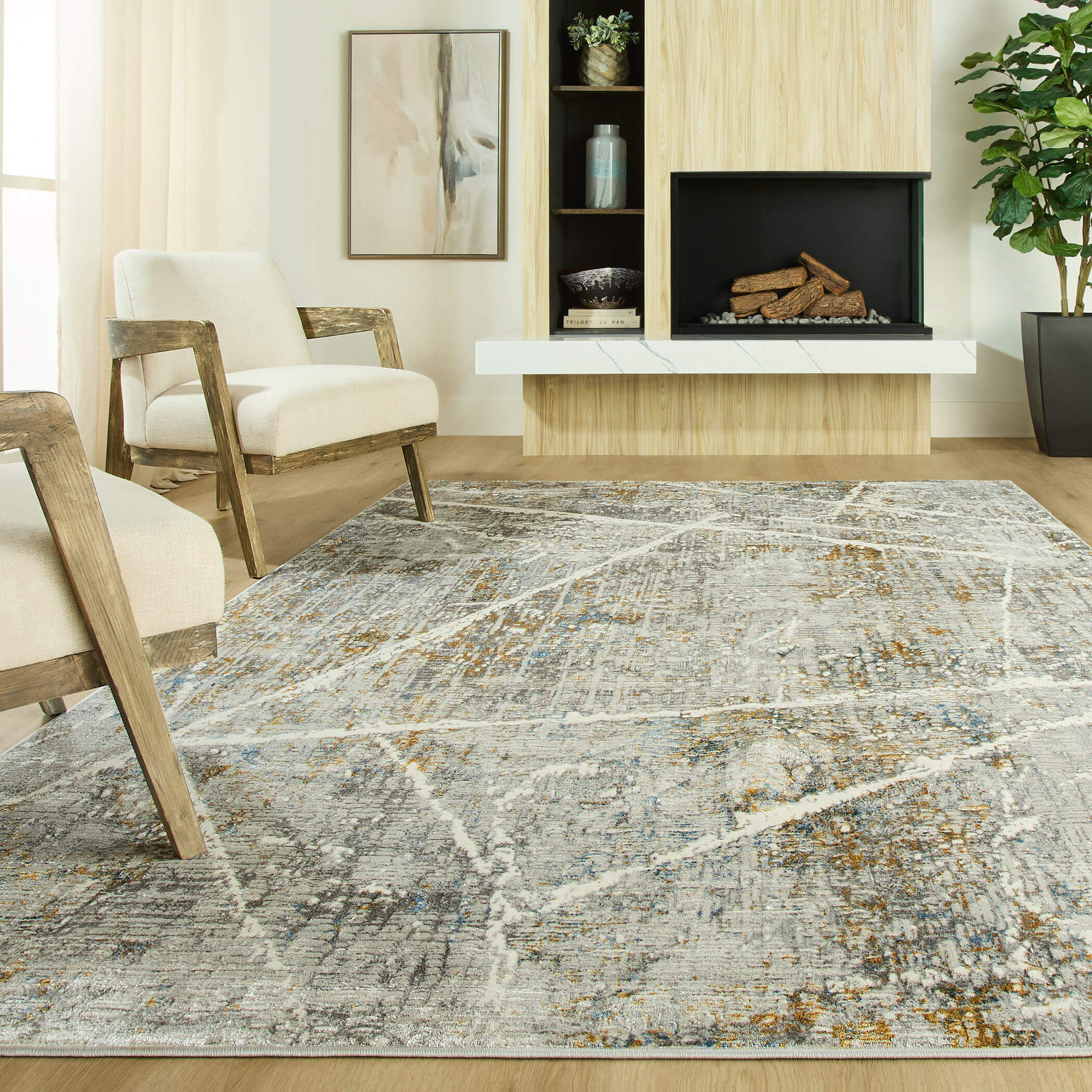 Adara 158 X 118 inch Mineral Tones Rug in 10 x 13