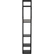 Downtown B Matte Black Bookcase