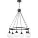 Neighborhood Que 6 Light 28.5 inch Flat Black Chandelier Ceiling Light