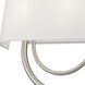 Stratton 2 Light 15 inch Brushed Nickel ADA Wall Sconce Wall Light