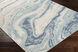 Intense 116 X 79 inch Ice Blue Rug, Rectangle