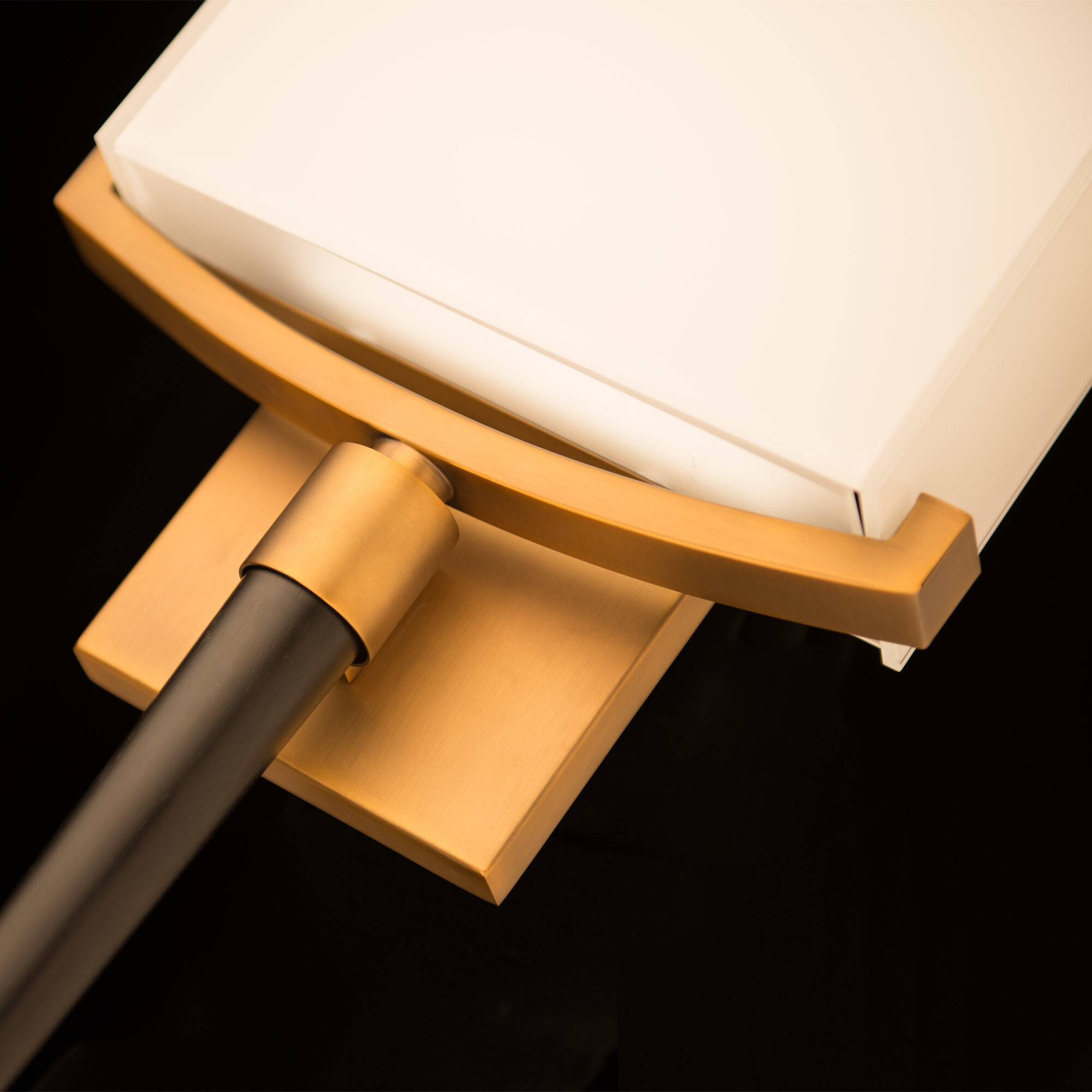 Muse Wall Sconce Wall Light in Aged Brass