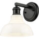 Carver 1 Light 8.75 inch Matte Black Bath Vanity Light Wall Light