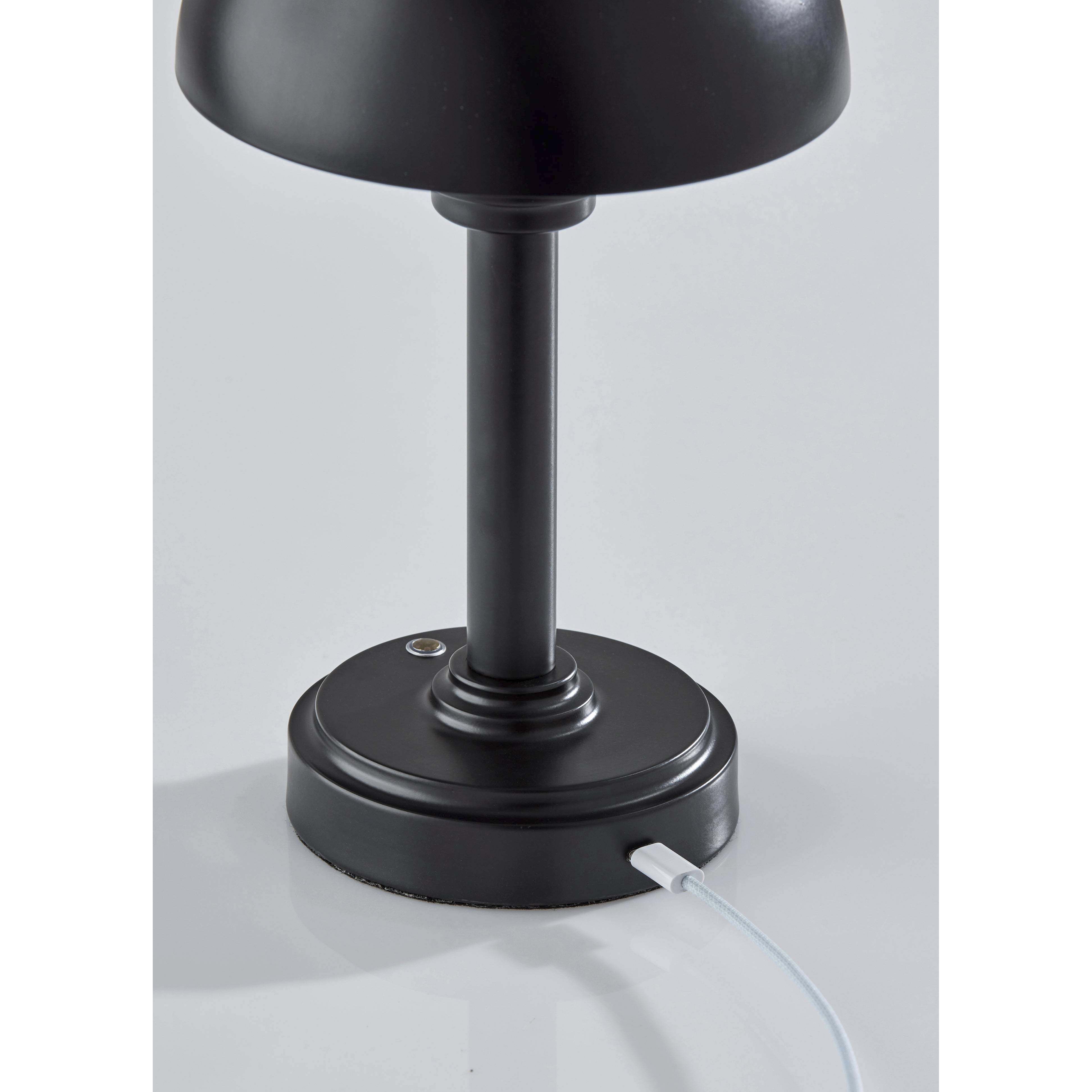 Ollie 12.5 inch 2.00 watt Black Cordless Table Lamp Portable Light