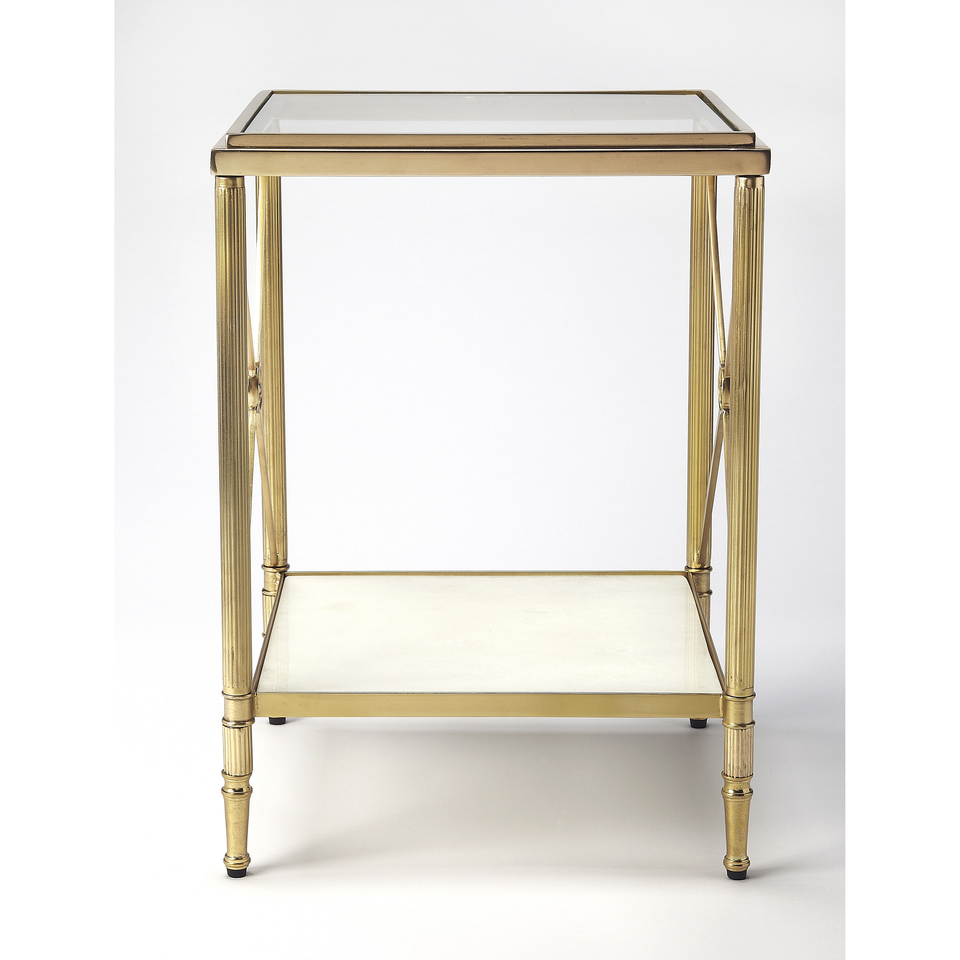 Taren Gold 23 X 16 inch Metalworks Accent Table
