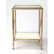 Taren Gold 23 X 16 inch Metalworks Accent Table